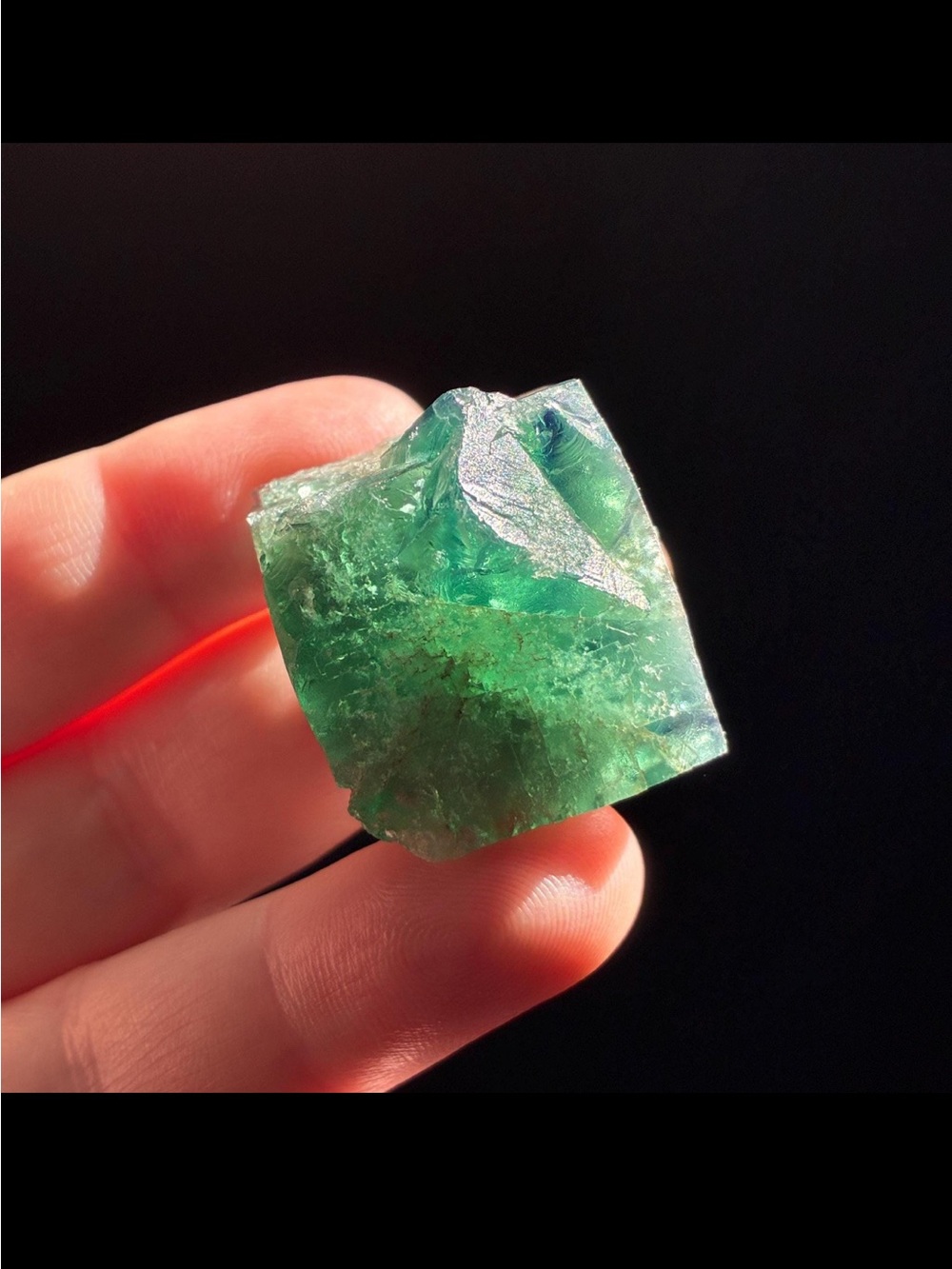 Lady Annabella Mine England Terminated Green Fluorite with Daylight Color Change
